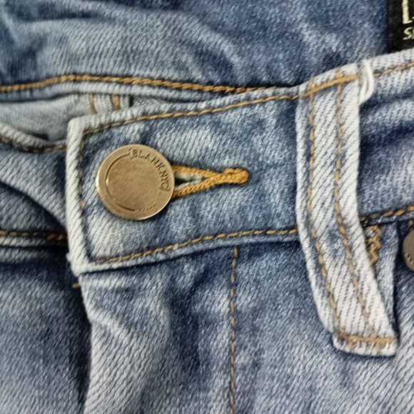 BlankNYC Skinny Classique Blue Floral Embroidered Jeans Size 27 Womens - Picture 4 of 13